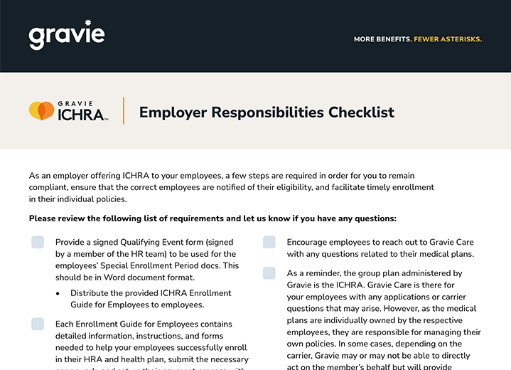 ICHRA Employer Responsibilities thumbnail